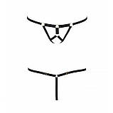 Трусики стрінги Passion Exclusive ARMANDA THONG чорні для інтимних ігор та спокусливого образу, фото 5