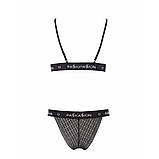 Комплект білизни Passion Exclusive GLAMISS чорний для жінок стильний комфортний еротичний на кожен день, фото 4