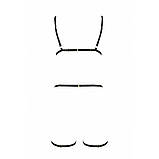 Портупея стрепи на все тіло для сексуальних образів регульовані чорні аксесуари, фото 6