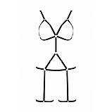 Портупея-стрепи на все тіло Indica чорні для жінок для створення сексуального образу та експериментів, фото 5