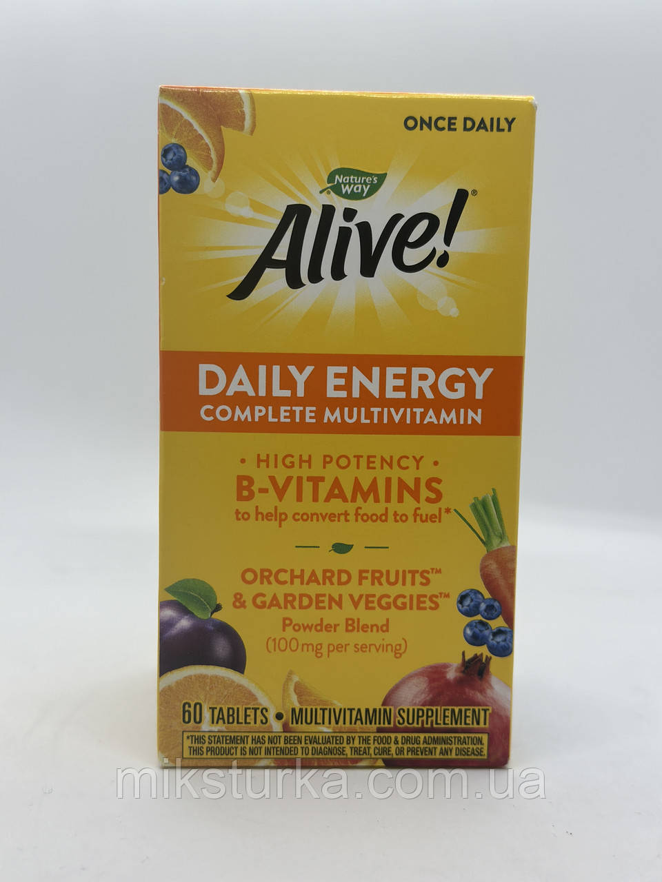 Мультивітамінний комплекс Iherb Alive Daily Energy Natures Way, 60 таблеток.