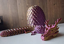 Іграшка 3Д дракон у яйці. Яйце дракона з рухомим драконом усередині, фото 4