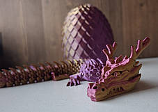 Іграшка 3Д дракон у яйці. Яйце дракона з рухомим драконом усередині, фото 3