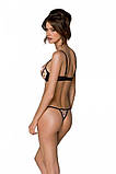 Еротичний комплект Passion MARINA з відкритим бюстгальтером для романтичних вечорів та пікантних вечірок, фото 2