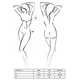 Комплект білизни Passion Exclusive Petra Set чорний для жінок з бандо ліфом і стрінгами для романтичних, фото 6