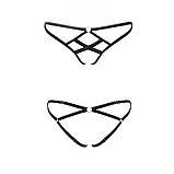 Трусики стреп Passion Exclusive NICKY THONG для жінок чорні регульовані комфортні для сексуального образу, фото 3