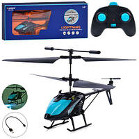 Гелікоптер д/к (ІЧ), акумулятор, 24см, гироскоп, світло, USBзарядне, в кор. 37,5х15х6 см (12шт)
