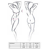 Комплект білизни Passion PAULINE SET чорний для романтичних зустрічей з ліфом та стрінгами, фото 7