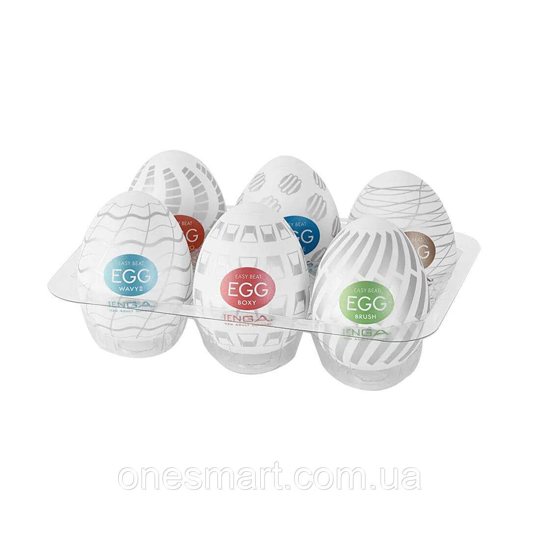 Набір мастурбаторів Tenga Egg New Standard Pack для чоловіків із різноманітним рельєфом для стимуляції, фото 1
