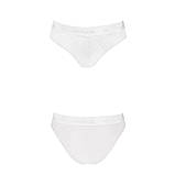 Трусики з широкою гумкою та мереживом для комфорту та стилю у повсякденному носінні білі, фото 4