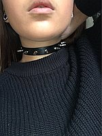 Рок чокер (ошейник) с шипами