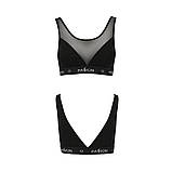 Топ з прозорою вставкою Passion PS002 для жінок стильний та комфортний бюстгальтер для повсякденного носіння, фото 5