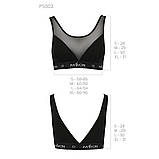 Топ з прозорою вставкою Passion PS002 для жінок стильний та комфортний бюстгальтер для повсякденного носіння, фото 6