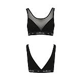 Топ із прозорою вставкою Passion для жінок стильний комфортний бюстгальтер на кожен день, фото 5