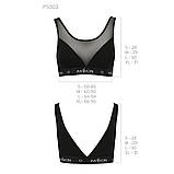 Топ із прозорою вставкою Passion для жінок стильний комфортний бюстгальтер на кожен день, фото 6