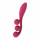 Універсальний вібратор Satisfyer Tri Ball 1 для анальної вагінальної стимуляції з трьома моторами гнучкий