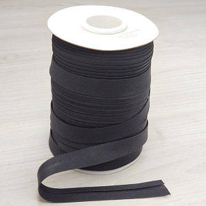 Бейка ХБ (бавовна) 16мм - 50% поліестер (92м), - чорний