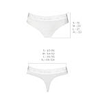 Трусики бразиліана з бавовни для жінок комфортні еластичні з напіввідкритою попкою білі, фото 6