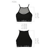 Спортивний топ із прозорою вставкою для активного відпочинку елегантний комфортний чорний, фото 6