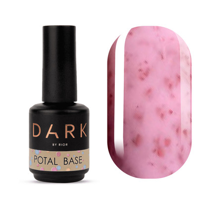 База для нігтів Dark Pro Base Potal №10 рожевий з поталлю, 15 мл