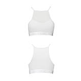 Спортивний топ із прозорою вставкою для жінок елегантний комфортний для активних тренувань, фото 4