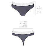 Спортивні трусики-стрінги з бавовни для фітнесу з широкою гумкою та комфортною посадкою, фото 3