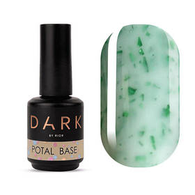 База для нігтів Dark Pro Base Potal №11 молочний із зеленою поталлю, 15 мл