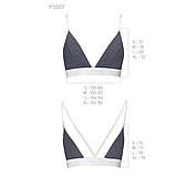 Спортивний топ з подвійними бретелями для фітнесу та повсякденного носіння еластична бавовна сірий, фото 5