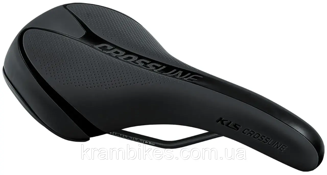 Сідло велосипедне KLS  Crossline 017 Чорне