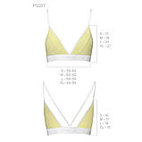 Спортивний топ з подвійними бретелями для фітнесу та активного відпочинку підтримка грудей еластична бавовна, фото 5