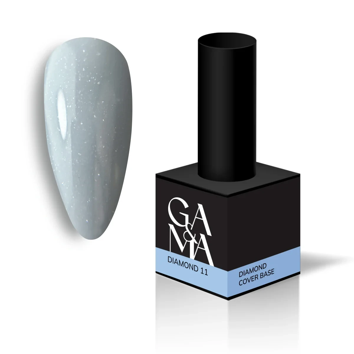 Камуфлююча база для нігтів Cover base Diamond 011, 15 мл, фото 1