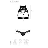 Набір еко-шкіра відкритий топ і трусики для сексуальних ігор стильне вбрання для романтичного вечора, фото 5