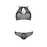 Комплект білизни бра та трусики з ажурним декором для сексуальних вечорів та романтичних зустрічей., фото 3