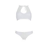 Комплект білизни бра трусики з ажурним декором відкритим кроком для романтичних вечорів Passion Ursula Set, фото 3