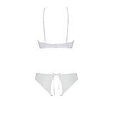 Комплект білизни бра трусики з ажурним декором відкритим кроком для романтичних вечорів Passion Ursula Set, фото 4