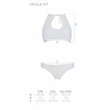 Комплект білизни бра трусики з ажурним декором відкритим кроком для романтичних вечорів Passion Ursula Set, фото 5