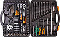 Набір ключів і насадок торцевих PROFI 1/4" - 3/8" - 1/2", тріскачка 72Т, 121 шт, кейс MASTERTOOL 78-5121, фото 3