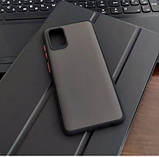 Чохол Samsung Galaxy A51 - Goospery Matte Case, Чорний (Камера відкрита), фото 3