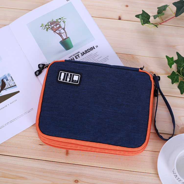 Органайзер для кабелів та аксесуарів Navy Orange. Сумка-кейс для документів та девайсів, фото 1