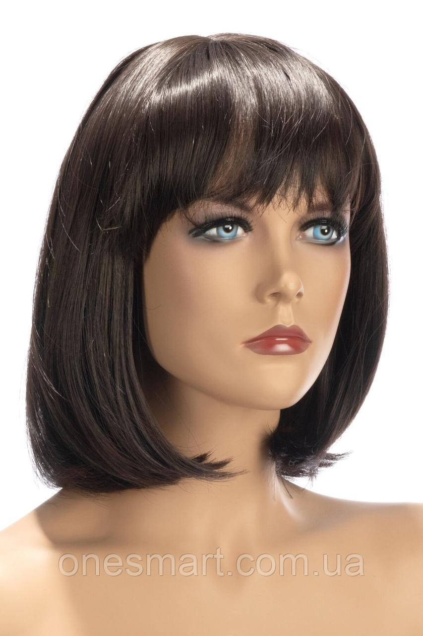 Перука World Wigs CAMILA каштановий для жінок із зачіскою боб-каре для створення стильного образу, фото 1