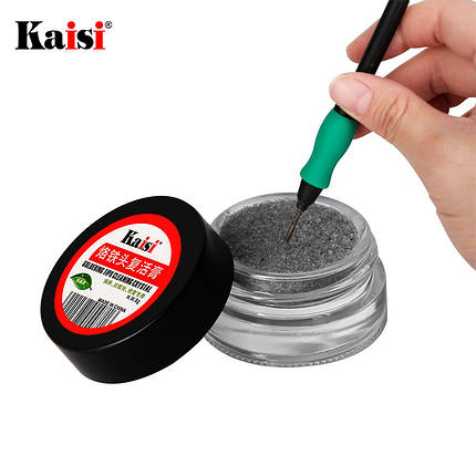 Очисник жал паяльника Kaisi Soldering Tips Cleaning Crystal, 8 гр. (очищення кислотною пастою), фото 2