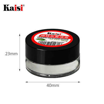 Очисник жал паяльника Kaisi Soldering Tips Cleaning Crystal, 8 гр. (очищення кислотною пастою), фото 3