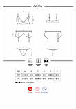 Мереживний комплект білизни Obsessive 810-SEG-2 для спокусливих образів стрінги пояс для панчох, фото 7