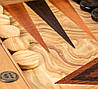 Нарди, оливкове дерево масив, акрилові шашки 48 х 60 см, фото 4