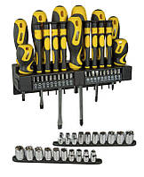 ✅ Набір викруток 57 од.(склад: Sl, Ph, прецизійні: Sl, Ph, тримач біт-викрутка, біти: Sl, Ph, To