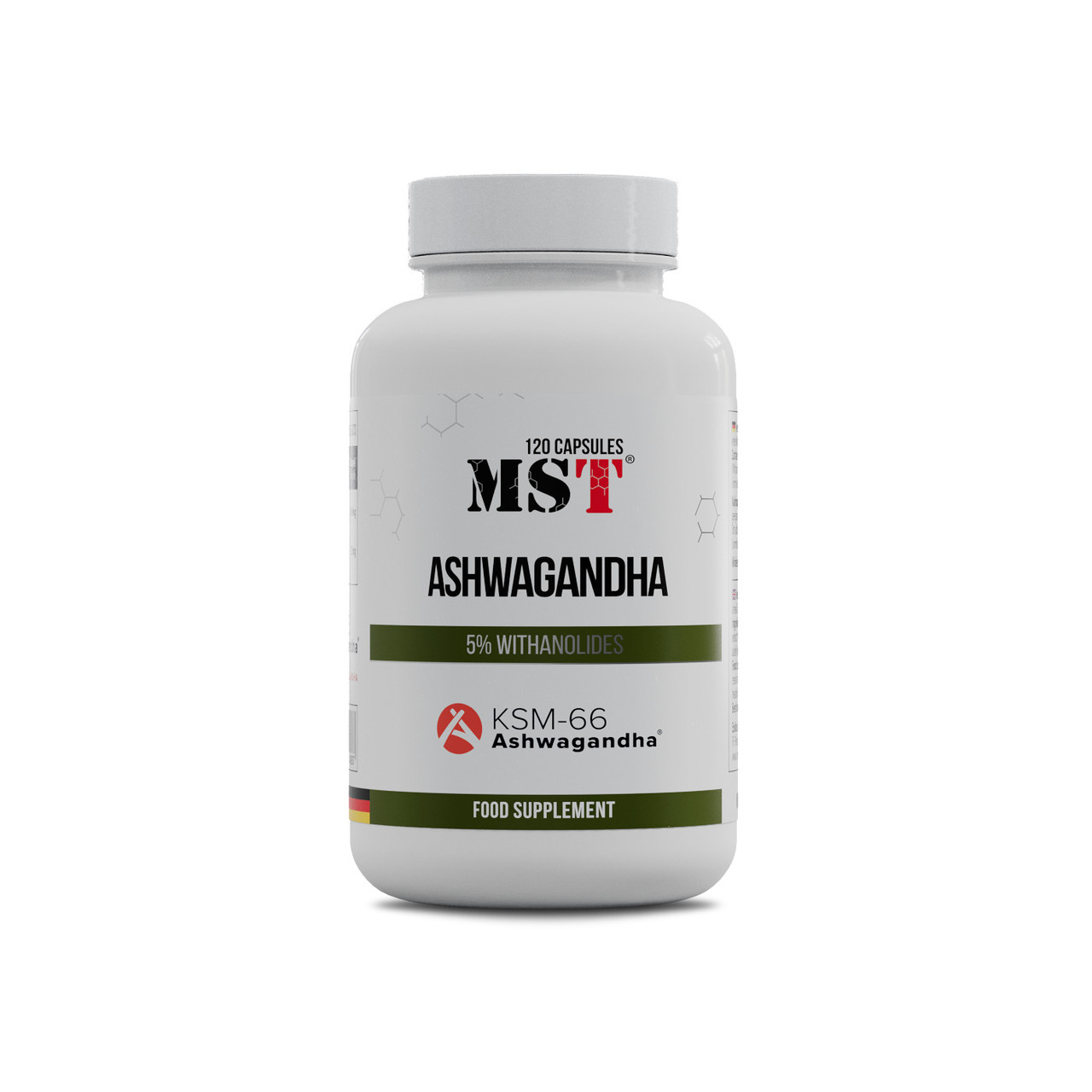 Чоловіче здоров'я MST® Ashwagandha KSM-66® 120 caps, фото 1