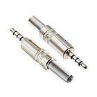 Аудио стерео штекер 4к Jack 3.5мм разборной