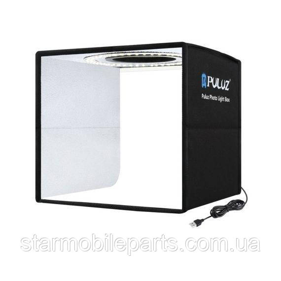 Лайткуб (фотобокс) Puluz PU5041B LED (40x40x40 см) чорний
