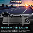 Дзеркало-відеореєстратор V9 A40 HD 1080P, LCD 9.66", кут огляду 170 гр, з камерою заднього виду, сенсорний дисплей, фото 2