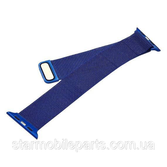 Ремінець Міланська петля для Apple Watch Band 42/ 44 mm темно-синій, фото 1